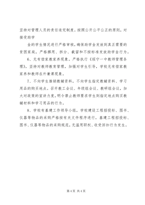 小学雁过拔毛自查自纠报告.docx