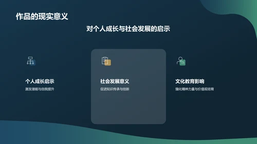 蓝色现代读书报告PPT模板
