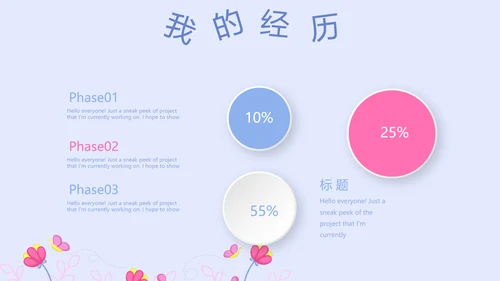 卡通可爱儿童班干部竞选个人简历自我介绍动态PPT模板