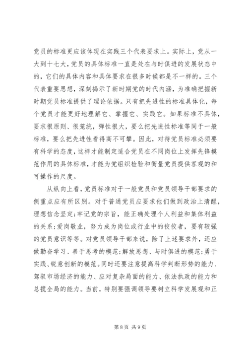 新时期共产党员思想行为规范心得体会.docx
