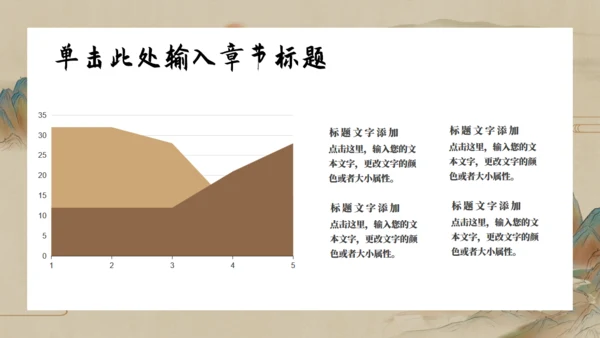 乘孤舟看山河山水通用PPT模板