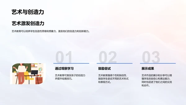 艺术润物生活PPT模板