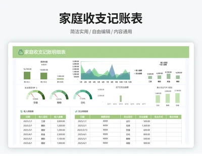 家庭个人记账管理系统