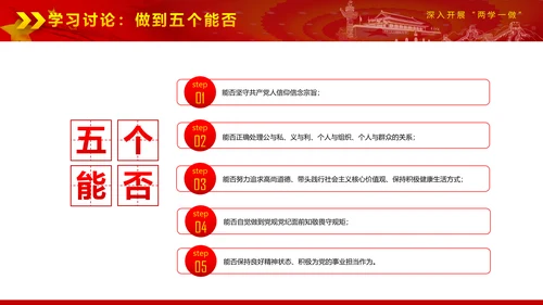党政稳重大气两学一做动态PPT