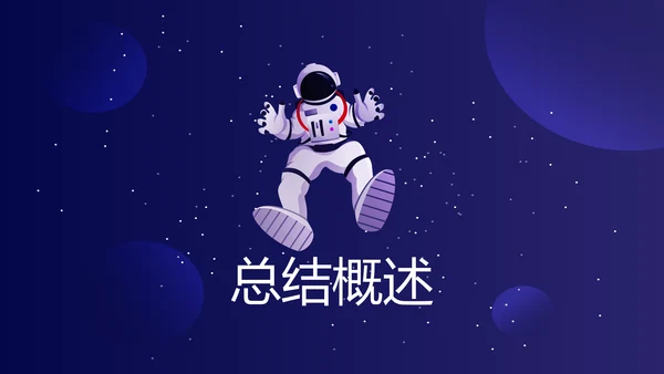 中国航天科技太空宇航员ppt动态模板