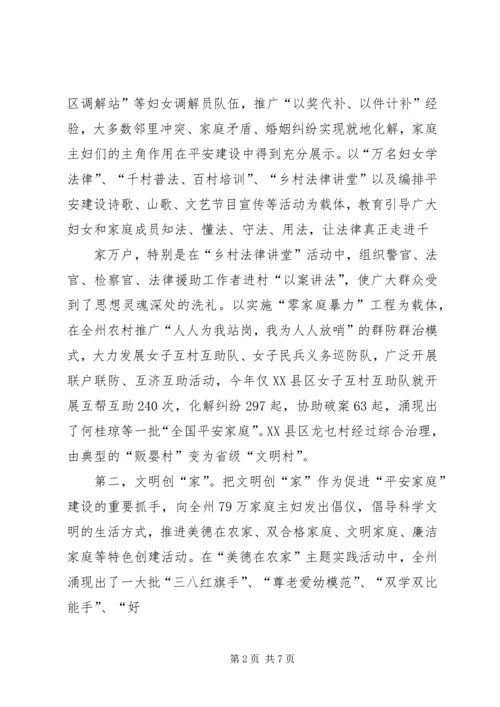 妇联参与社会管理创新情况典型材料.docx