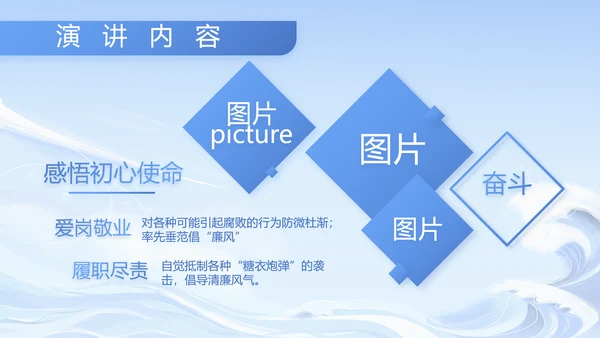 蓝色大气部队军事工作总结汇报PPT