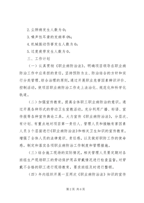 职业病防治工作计划与实施方案.docx