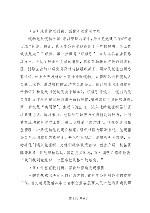 提高非公党建水平调研报告.docx