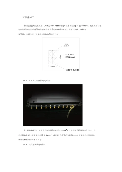 机房防雷接地施工工艺范本模板