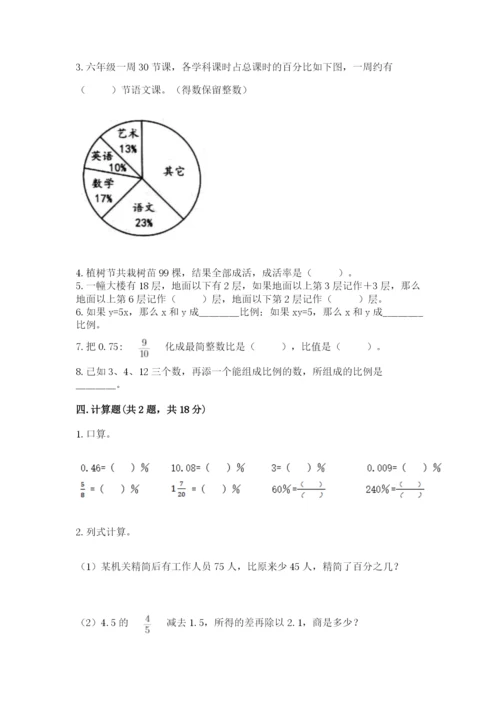 小学六年级下册数学期末卷附参考答案（综合卷）.docx