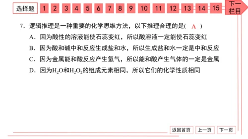 人教版化学九年级下册期中检测卷 习题课件（35张PPT）