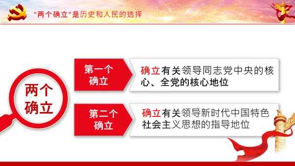 两个确立党的百年奋斗史成就经验决议PPT