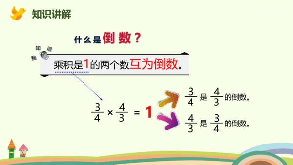 人教版数学六年级上册3.1  倒数的认识课件(共17张PPT)