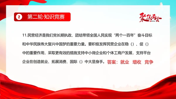 全国两会知识竞赛两会精神两会应知应会PPT课件