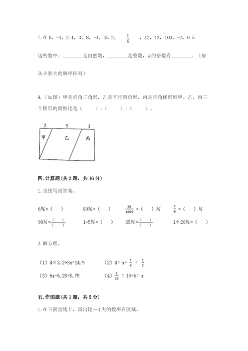 人教版六年级下册数学期末测试卷及答案【典优】.docx