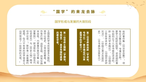 黄色中国文化古风人物国学与管理智慧教育宣传讲座课件模板