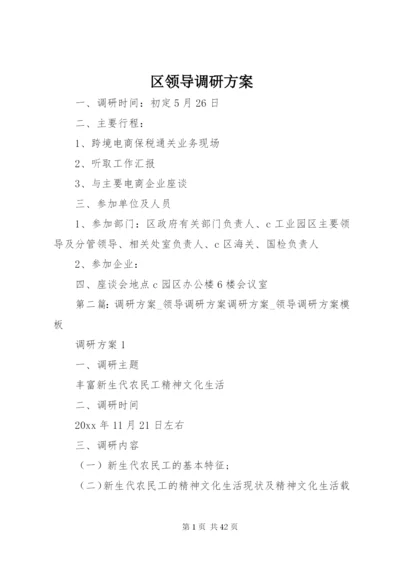 区领导调研方案.docx