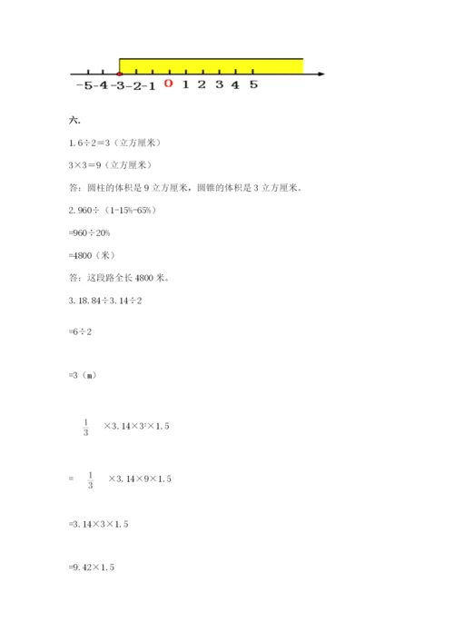 六年级毕业班数学期末考试试卷及参考答案（研优卷）.docx
