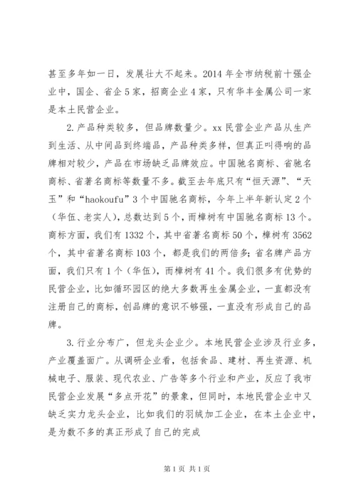 民营经济调研报告.docx
