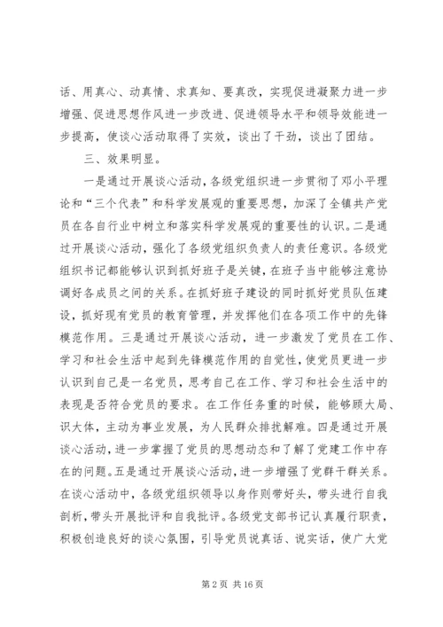 乡镇提高用人公信度交心谈心活动总结_1.docx