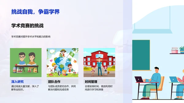 校园活动学习报告PPT模板