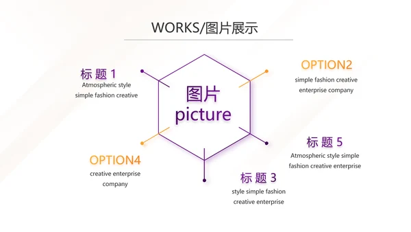 紫色简约大气公司产品介绍宣传PPT