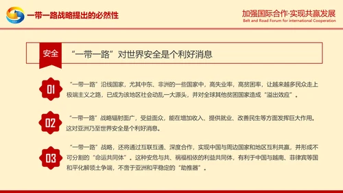 一带一路高峰论坛一带一路介绍PPT模板