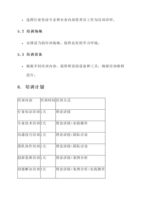 工贸企业定向培训方案