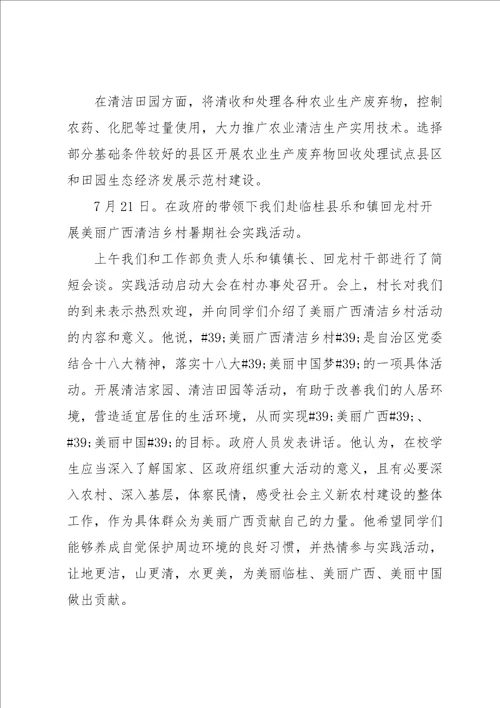 乡村振兴实践报告