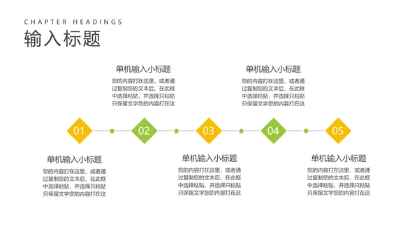 卡通风绿色小男孩教师教学PPT模板