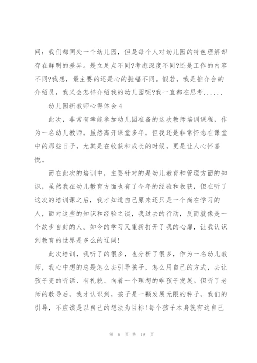 幼儿园新教师心得体会十篇.docx