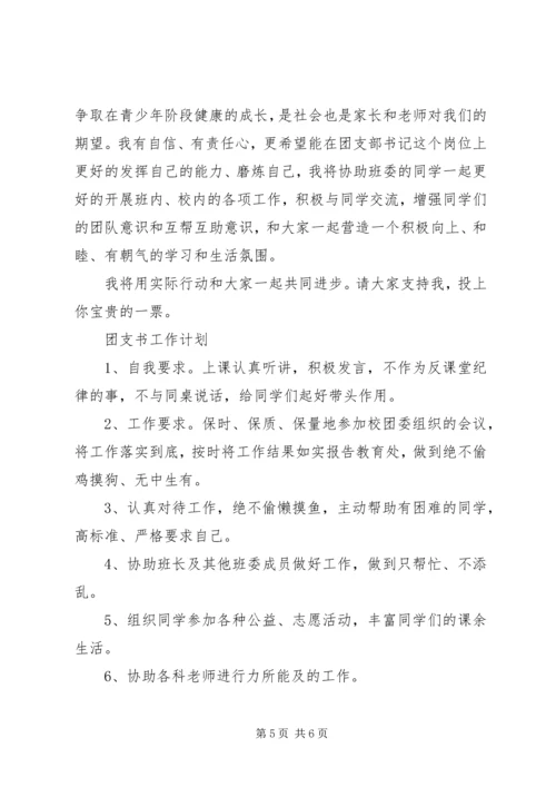 初中团支部主题发言稿.docx