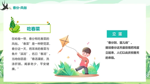 二十四节气春分春天来了通用PPT模板