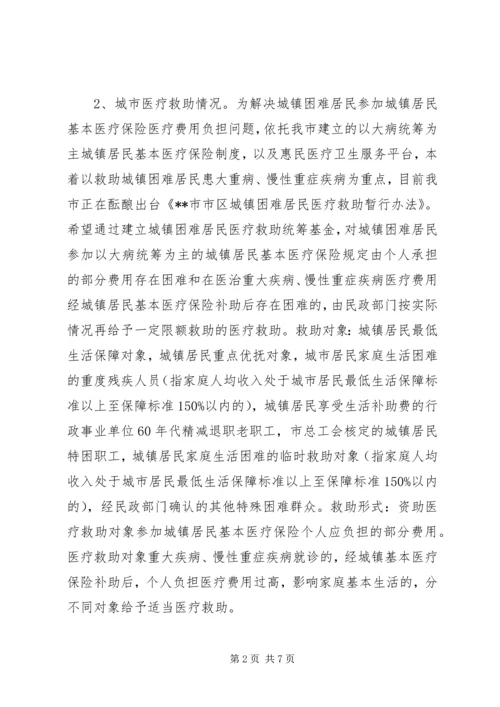 城乡困难居民医疗救助工作调研报告.docx