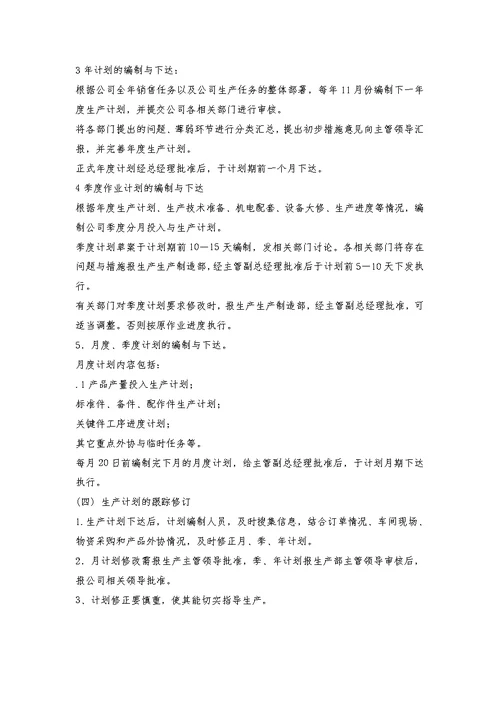生产部管理制度大全