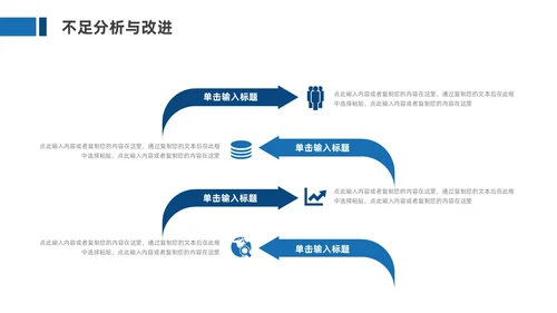 蓝色商务风工作总结汇报PPT模板