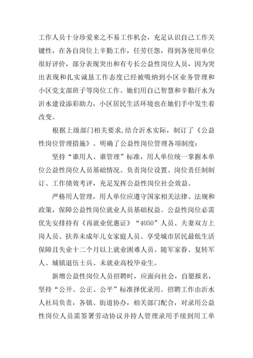 公益性岗位开发管理情况的调研研究报告.docx