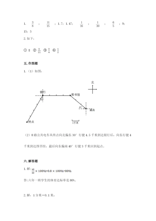 人教版六年级上册数学期末测试卷（名师系列）word版.docx