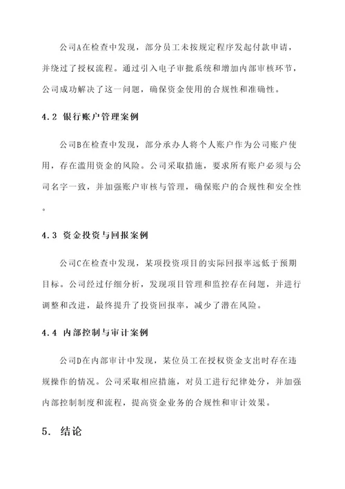 公司及资金业务检查方案