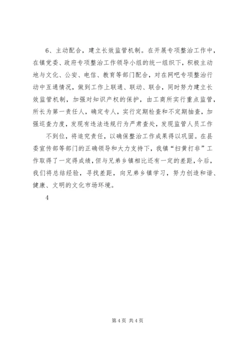 扫黄打非情况汇报.docx