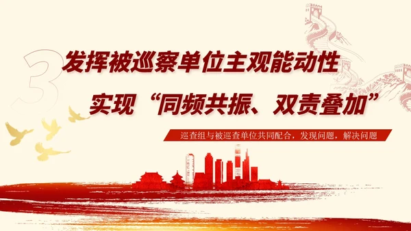 红色简约大气党建内容型工作汇报总结ppt培训课件模板巡视巡察