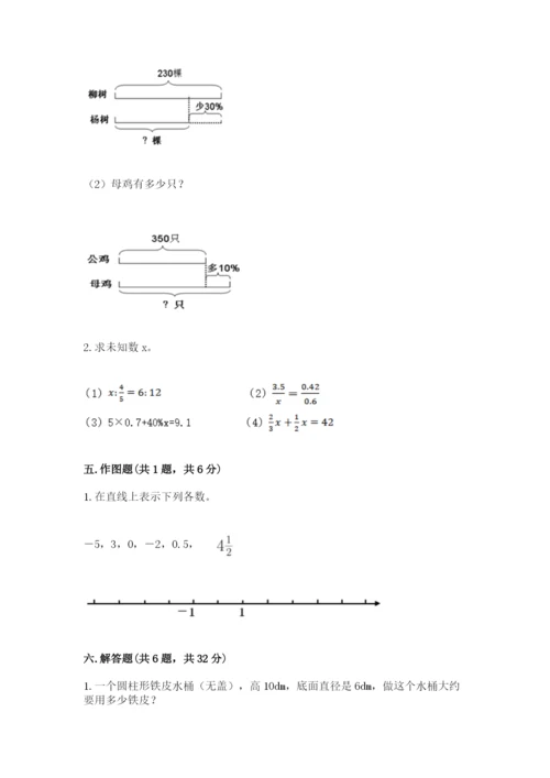 楚雄市六年级下册数学期末测试卷及完整答案1套.docx