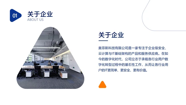 蓝色简约风IT互联网软件介绍