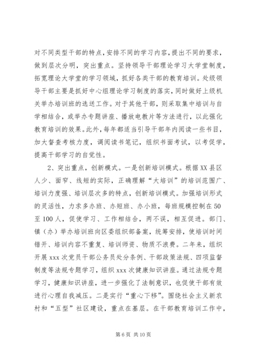 干部教育培训工作自查报告 (3).docx