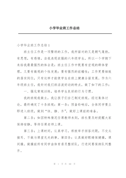 小学毕业班工作总结.docx