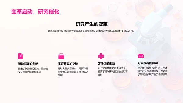 理学领域研究报告PPT模板