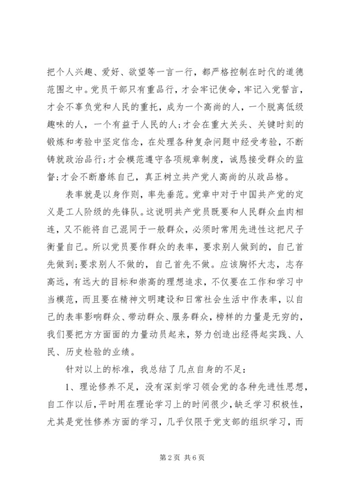 讲党性重品行党员个人整改措施.docx