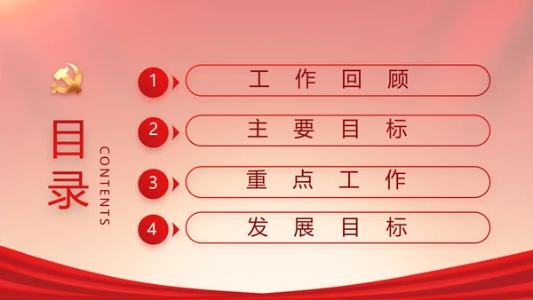 党建党支部年终工作总结汇报PPT党课