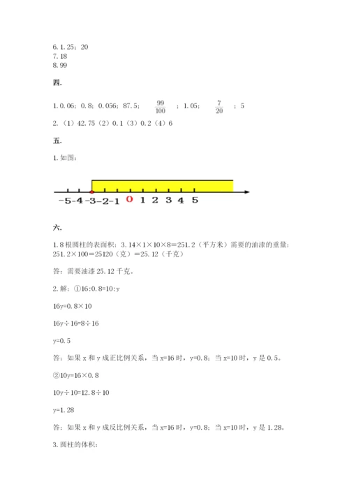 青岛版数学小升初模拟试卷含答案【满分必刷】.docx